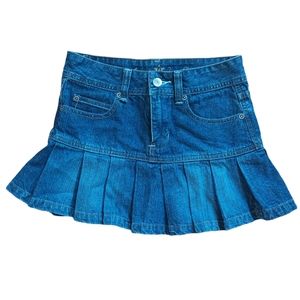 Girls Arizona Denim Pleated Skirt Size 8